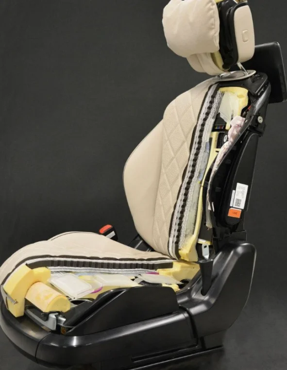 car seat Frame, Foam, and Upholstery