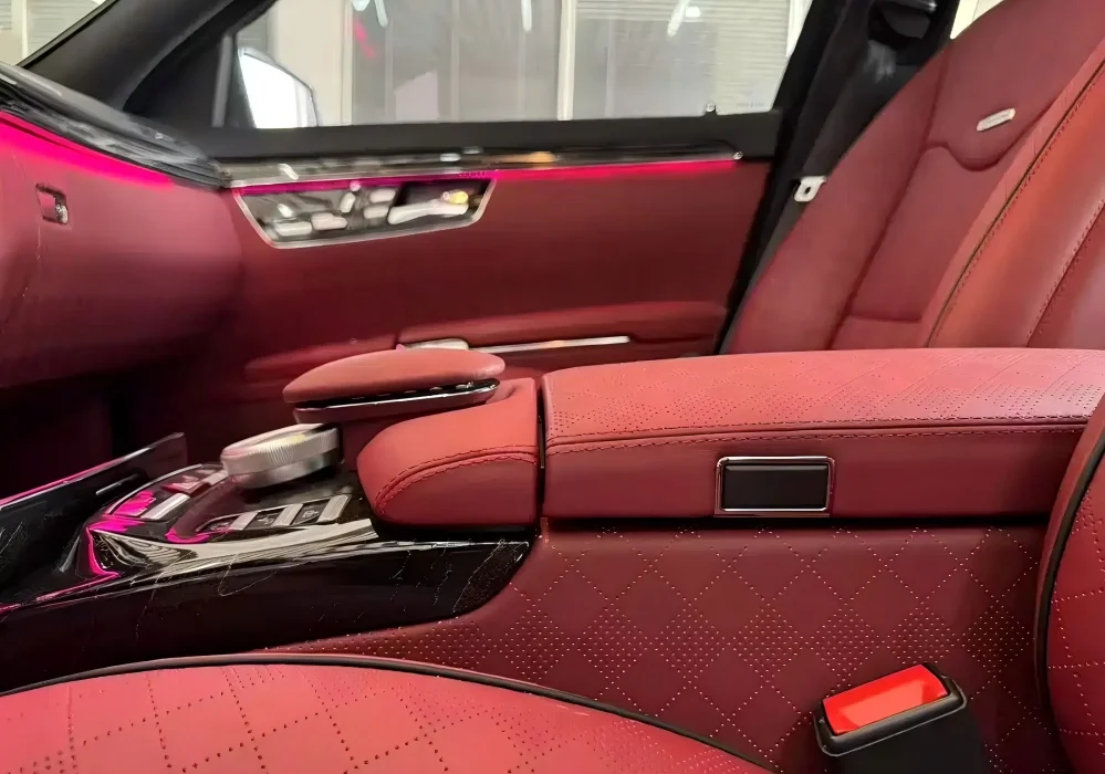 2-Modified Storage Compartment in a Mercedes-Benz S-Class Luxury Sedan