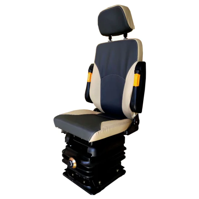 360-degree rotating, suspension-damped, comfortable, multi-functional seat