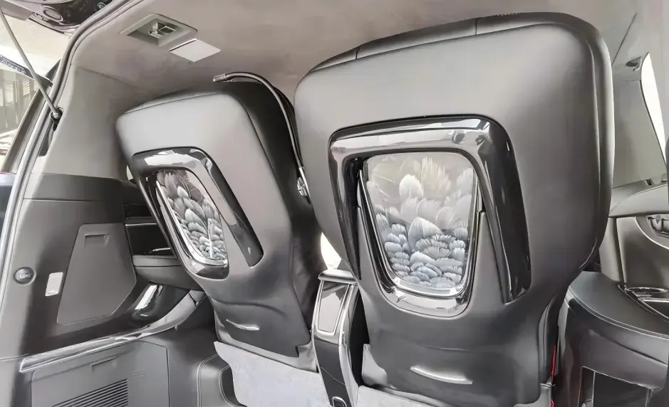 Mesita plegable en seis posiciones para los asientos de aviación del Toyota Alphard modificado