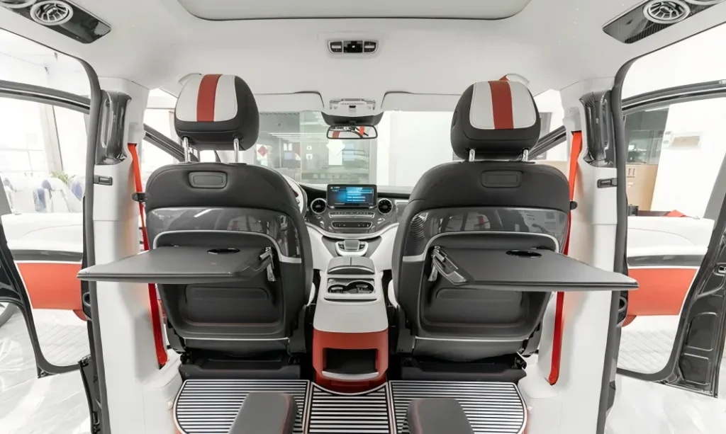 8-Rear seat table for a modified Mercedes-Benz V-Class