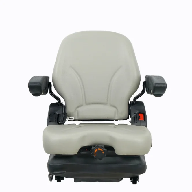 High-End Construction Machinery & Forklift Seat with Armrests, Safety Rails, and Suspension