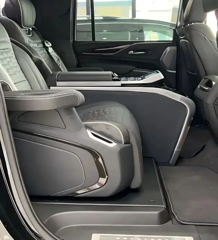 3-The result of the Cadillac Escalade rear seat modification.