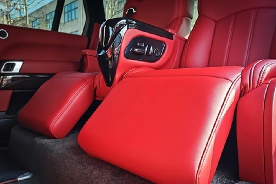 3-Modified seat leg rest for Land Rover